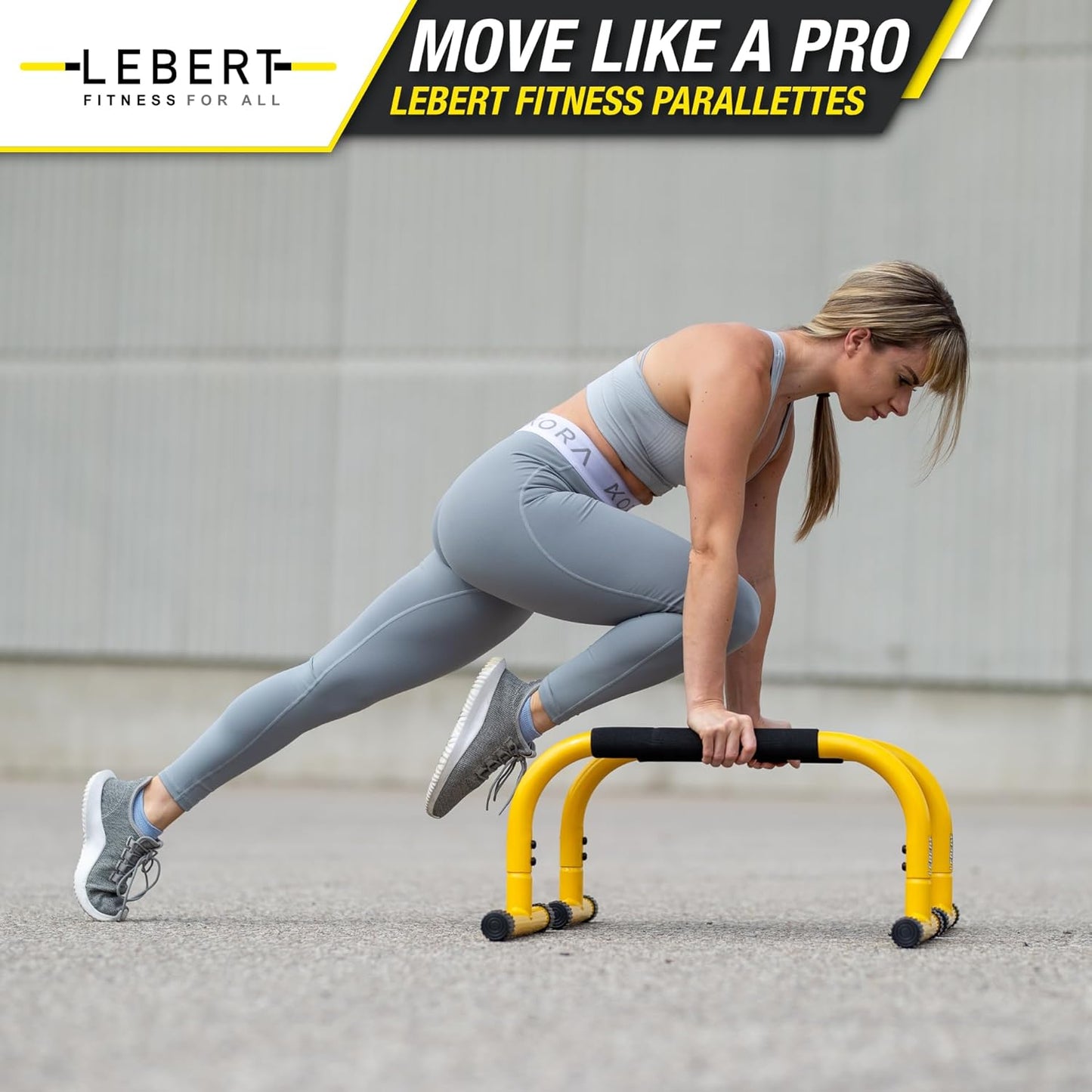 Fitness Parallette Push up Bars Dip Station Stand - Perfect for Home and Garage Gym Exercise Equipment - Gymnastics, Calisthenics, Strength Training Parallel Bars for Men and Women